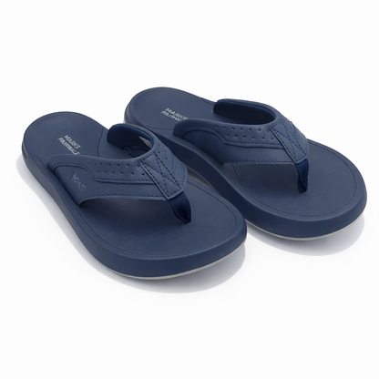 Mova Comfort Flip Flops Slippers 66801 - Navy