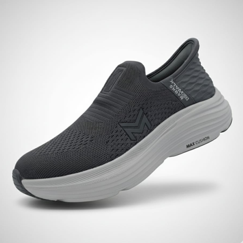 Max Cushion Slip On Sneakers  998 - Dark Grey