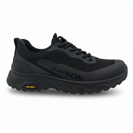 Men’s Black Mesh Running Shoes 855 - Black
