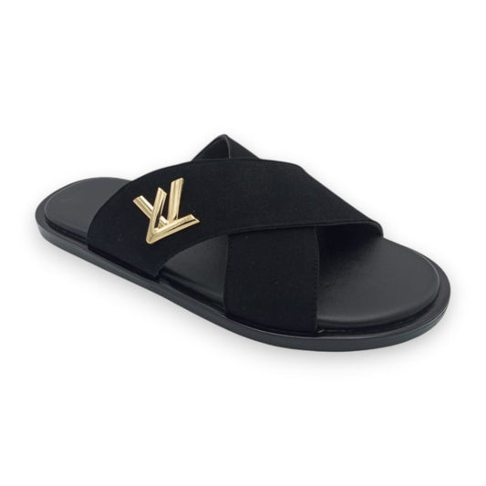 Mova Comfort Velvet Walks Slippers 2069 - Black