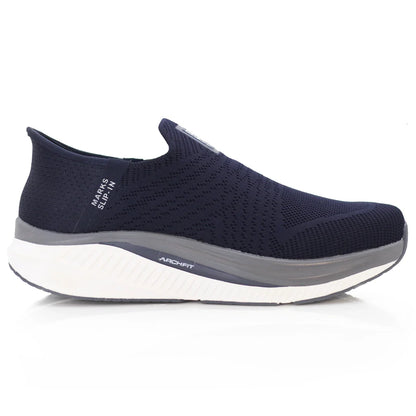 Active Comfort Easy Slip On Knit Sneakers M2502 - Navy Blue