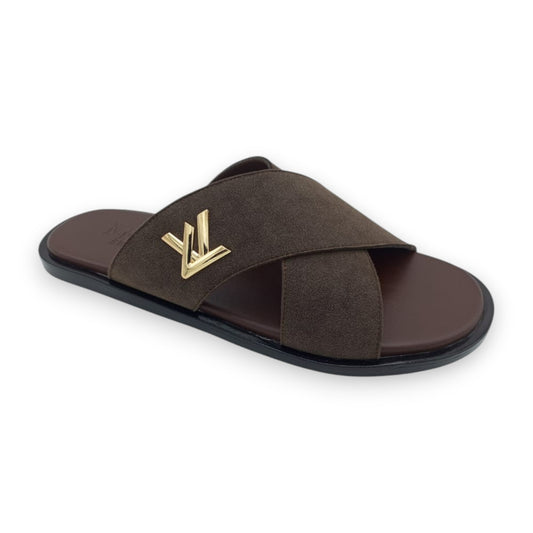 Mova Comfort Velvet Walks Slippers 2069 - Brown