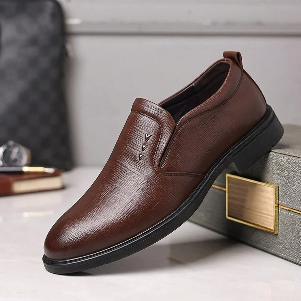 Mova Imported Formal Shoes  S5991 - Brown