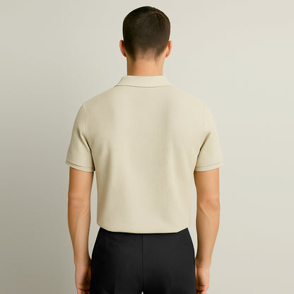 Men's Polo Ash Beige