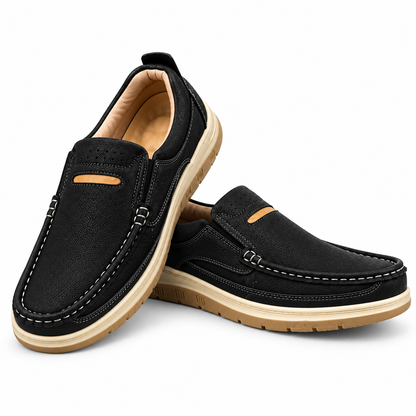Men’s Casual 0073 Black Stylish Slip-On Shoes