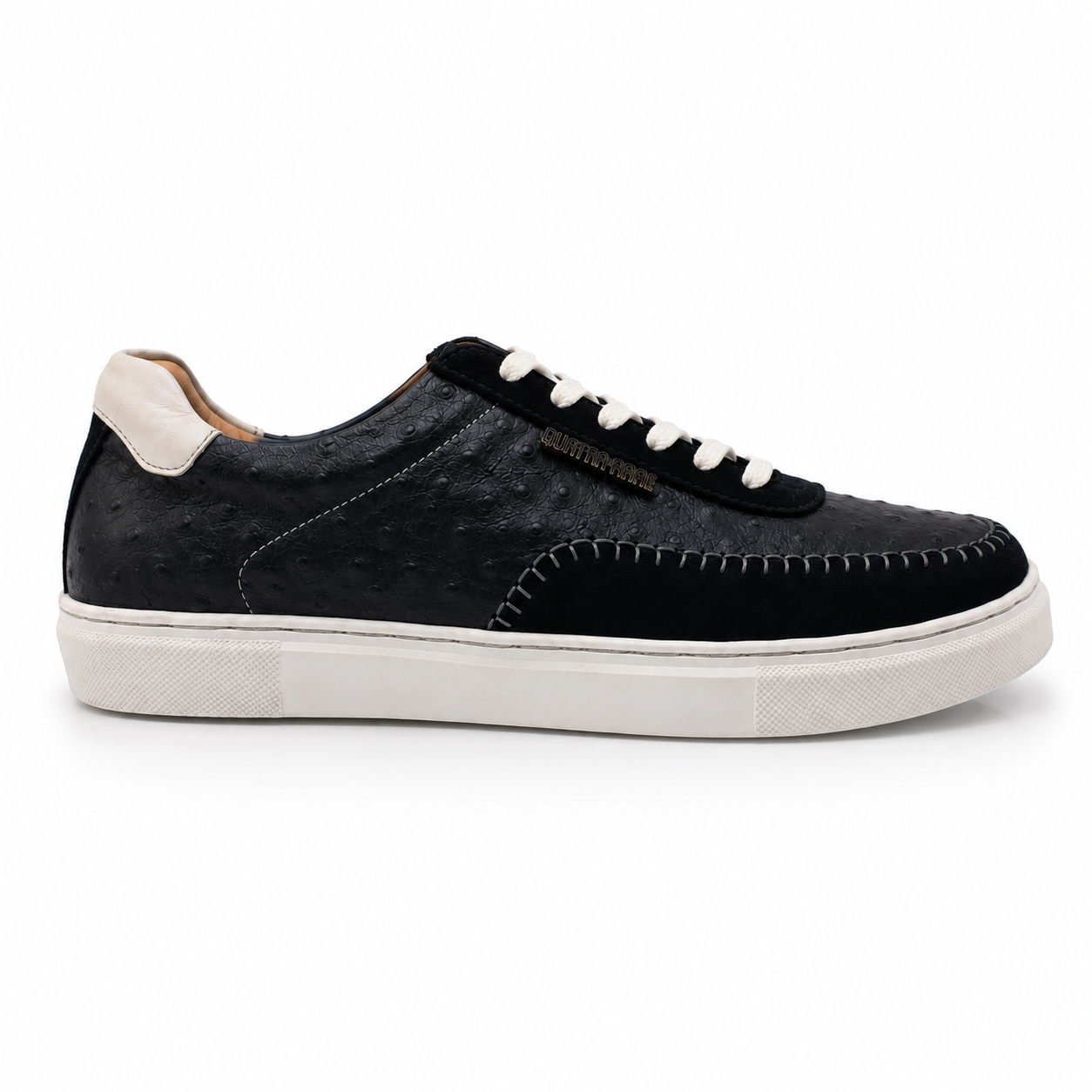 Premium Leather Casual Sneakers RA007 - Black