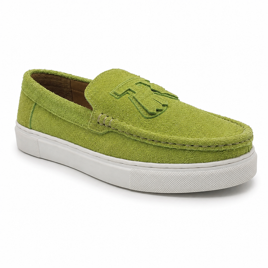 Premium  Suede Slip-On Casual Loafers AF164 - Green