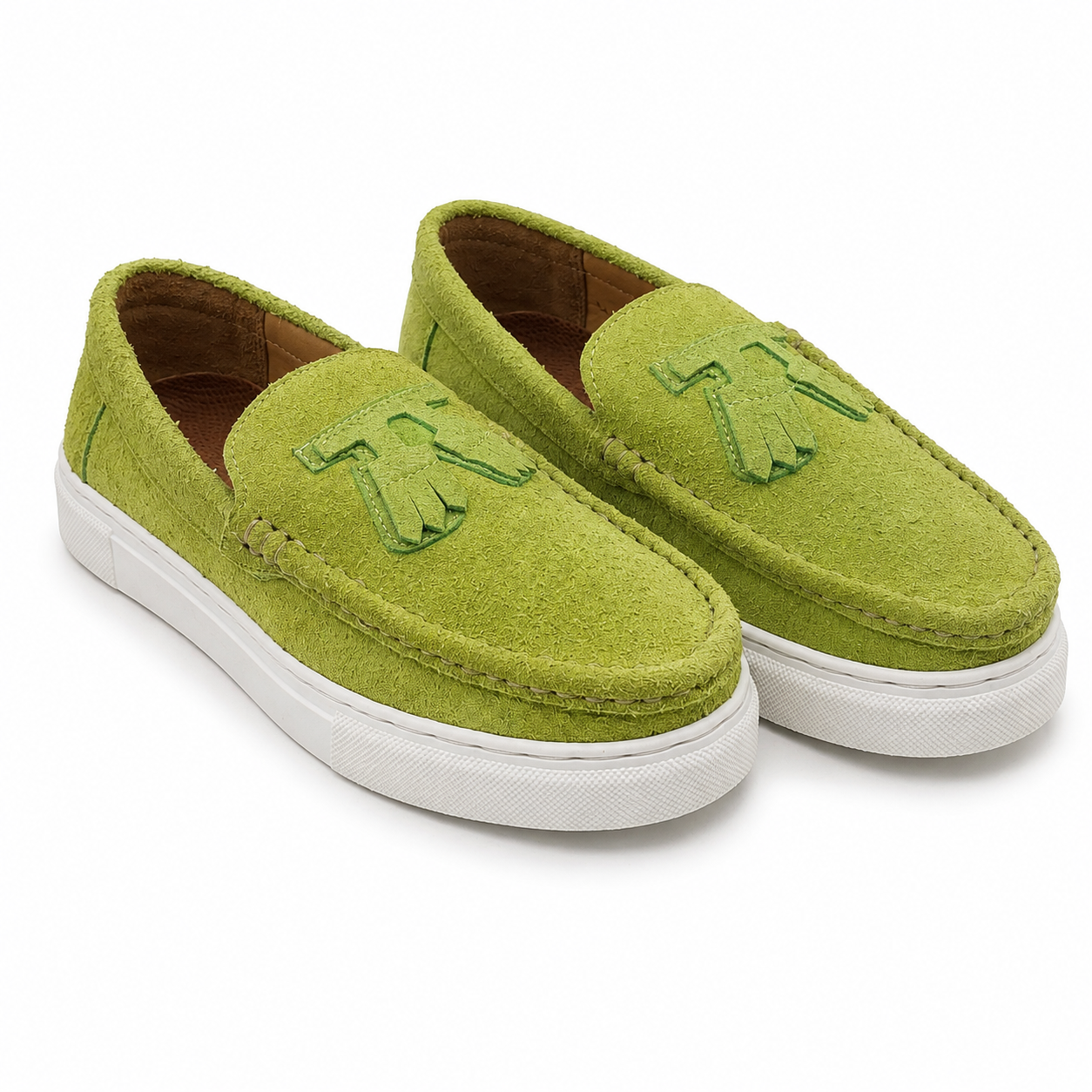 Premium  Suede Slip-On Casual Loafers AF164 - Green