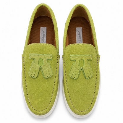 Premium  Suede Slip-On Casual Loafers AF164 - Green