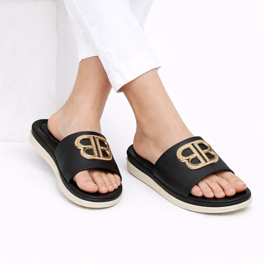 Women Premium Slippers 1908 - Black