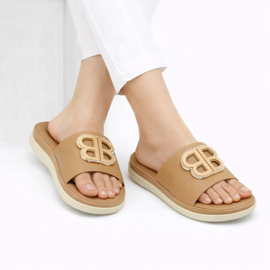 Women Premium Slippers 1908 - Khaki