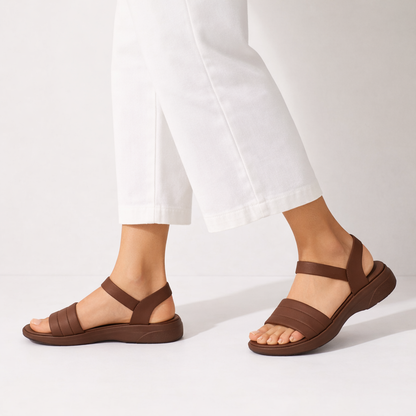 Mova Comfort Sandals with Ankle Strap WS10 - Brown