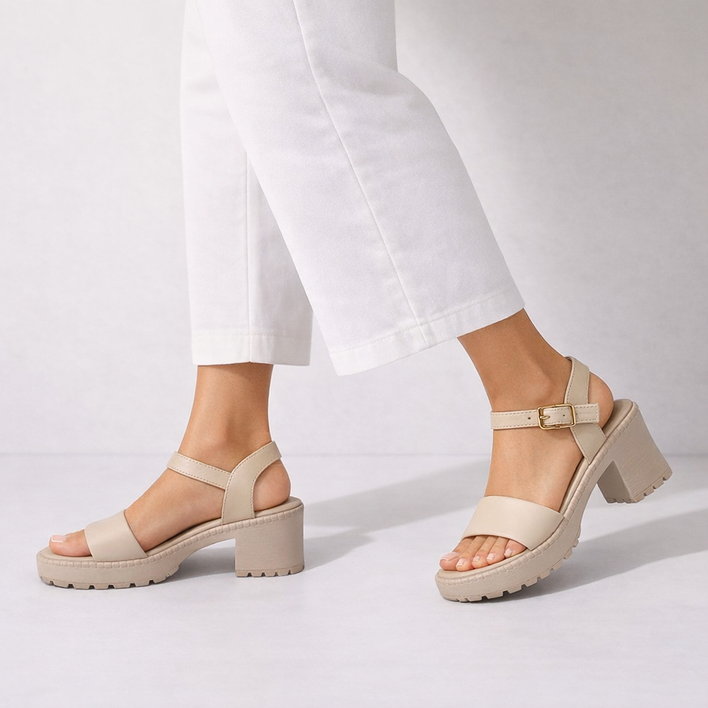 Mova Comfort Sandals with Ankle Strap WS05 - Fawn