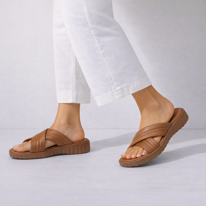 Mova Comfort Slipper with Slip On WS12 - Mustard