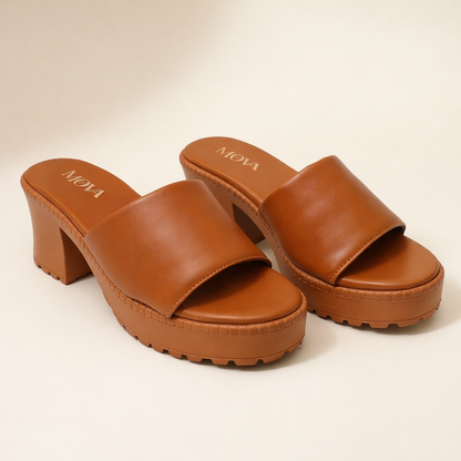 Mova Comfort Slipper with Slip On WS06 - Mustard