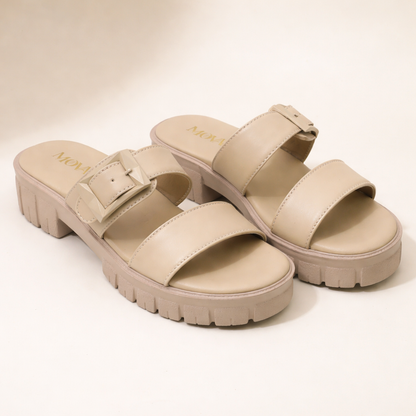 Mova Comfort Slipper with Slip On WS07 - Fawn