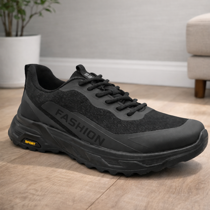 Men’s Black Mesh Running Shoes 855 - Black