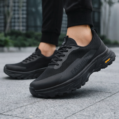 Men’s Black Mesh Running Shoes 855 - Black