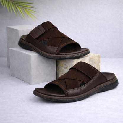 Mova Comfort Slipper 17092 - Dark Brown