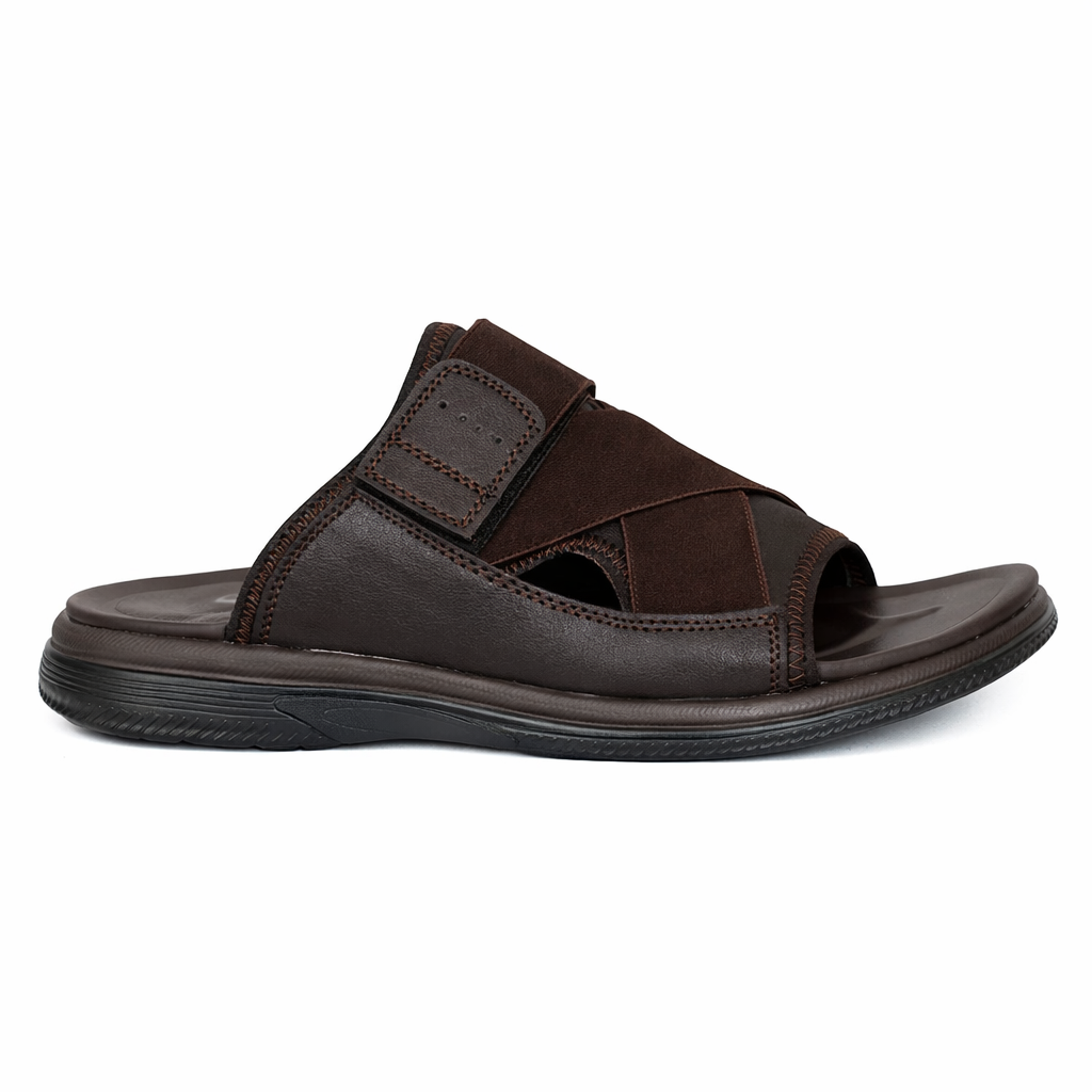Mova Comfort Slipper 17092 - Dark Brown