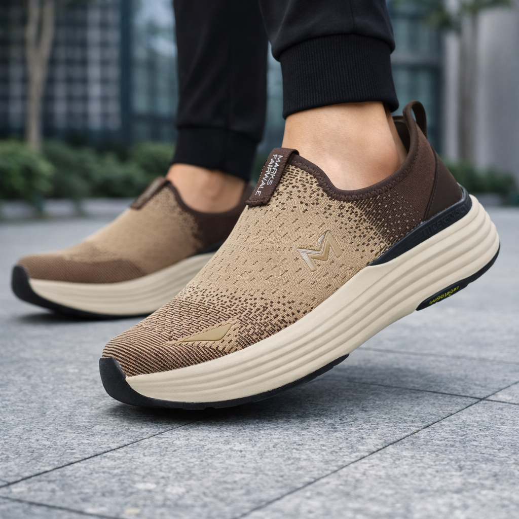 MaxCushion Slip On Sneakers Active Comfort 2406 - Brown