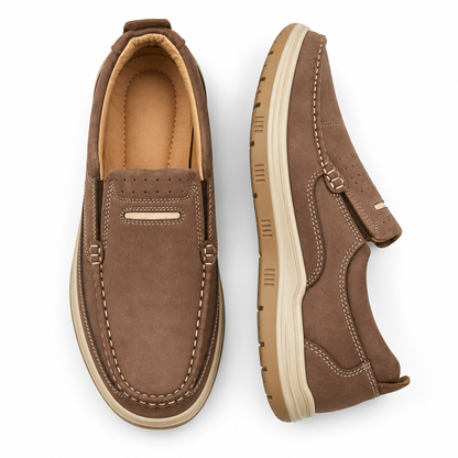 Men’s Casual 0073 Brown Stylish Slip-On Shoes