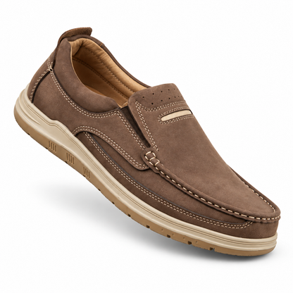 Men’s Casual 0073 Brown Stylish Slip-On Shoes