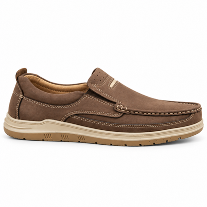 Men’s Casual 0073 Brown Stylish Slip-On Shoes
