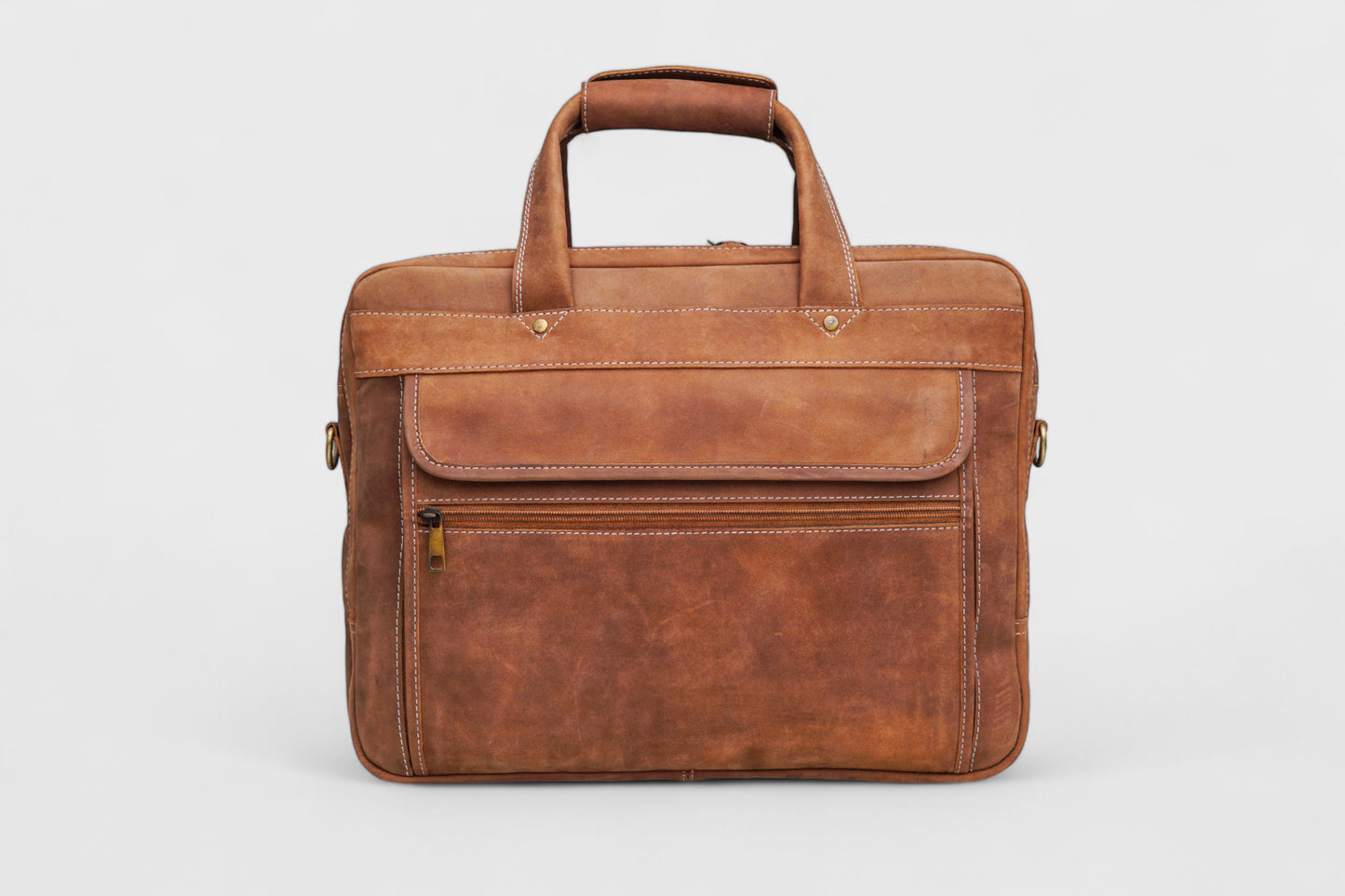 Classic Leather Laptop Bag Genuine Handmade Briefcase for Professionals