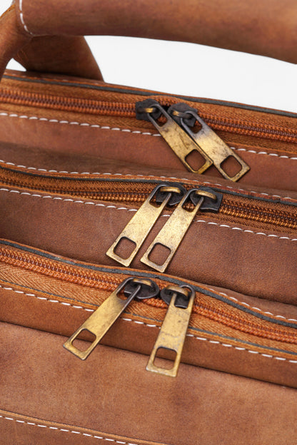 Classic Leather Laptop Bag Genuine Handmade Briefcase for Professionals