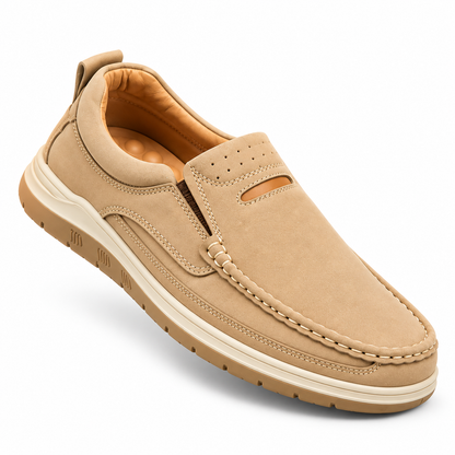 Men’s Casual 0073 Beige Stylish Slip-On Shoes
