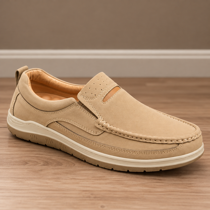 Men’s Casual 0073 Beige Stylish Slip-On Shoes