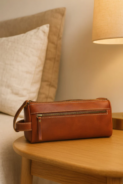 Premium Handcrafted Leather Toiletry Bag