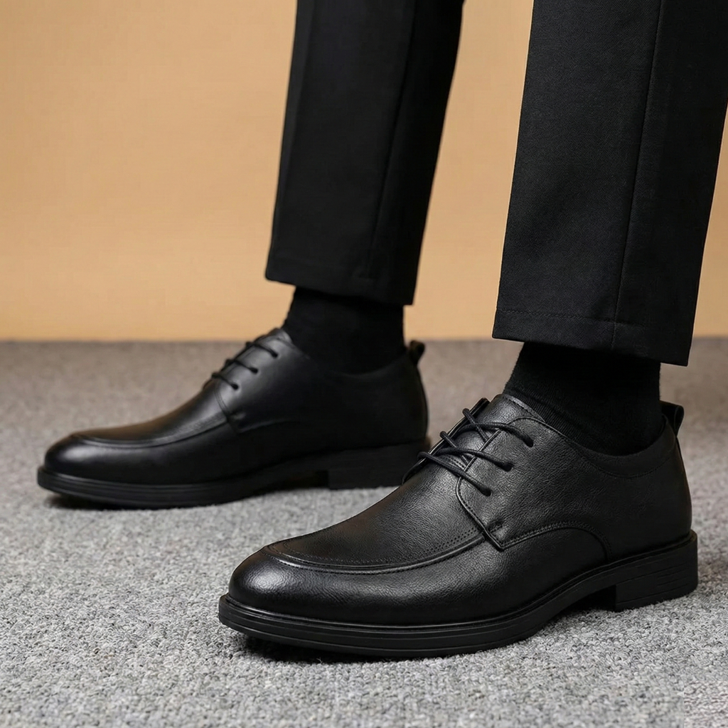 Mova Imported Formal Shoes  S56558 - Black