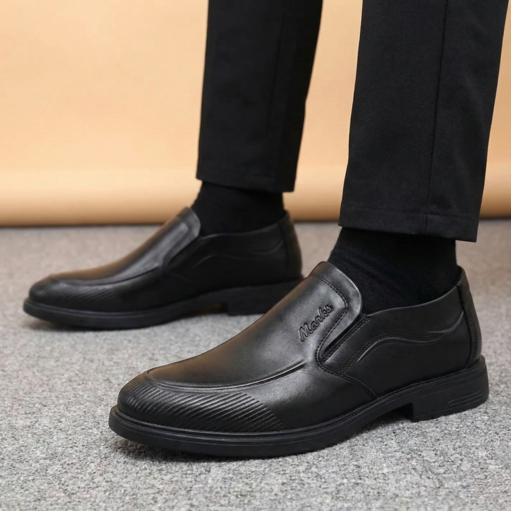 Mova Imported Formal Shoes  S5993 - Black