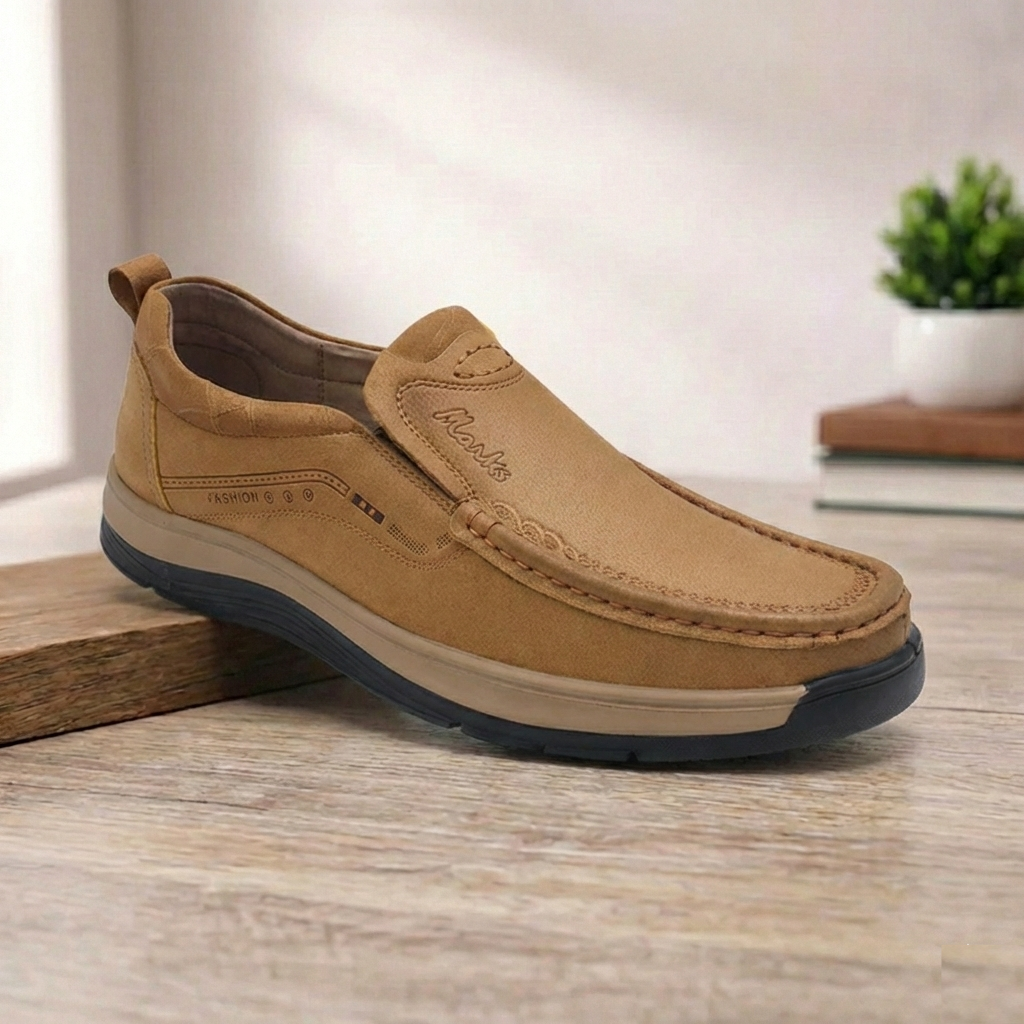 Elite Imported Casual Slip on S75815 - Khaki
