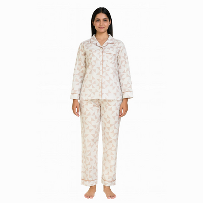 Mova Geometric Print Pajama Set