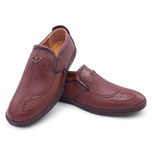 Mova Rexine Leather Slip-Ons RT07 - Brown