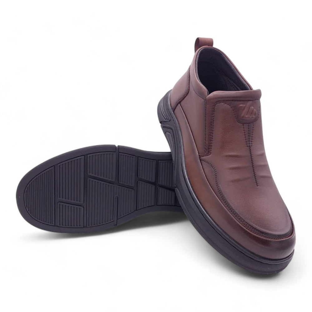 Classic Slip-On Ankle Boots BJ83 - Brown