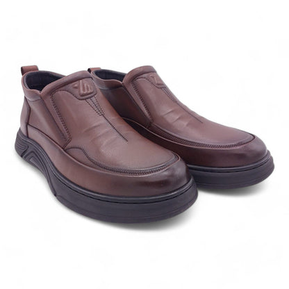 Classic Slip-On Ankle Boots BJ83 - Brown