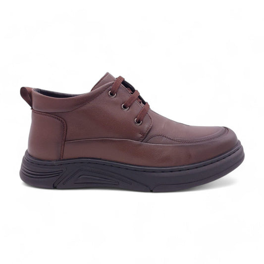 Classic Lace-up Ankle Boots BJ88 - Brown