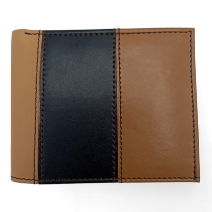 Two-Tone Leather Wallet - Stylish & Functional