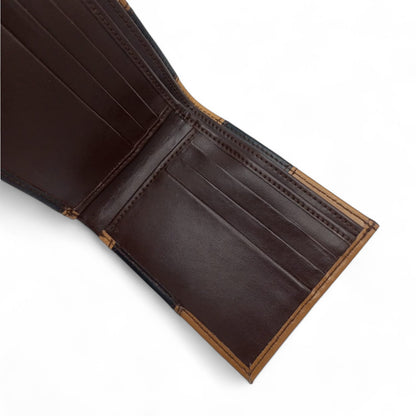 Two-Tone Leather Wallet - Stylish & Functional