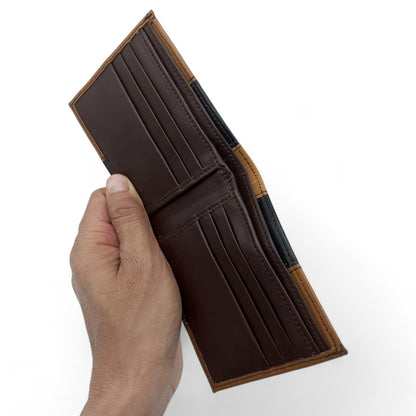 Two-Tone Leather Wallet - Stylish & Functional