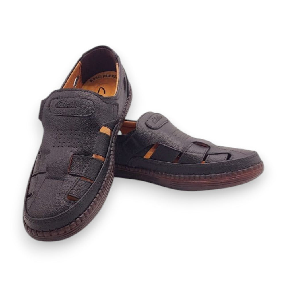 Mova Comfort Fit Rexine Roman RO53-Black