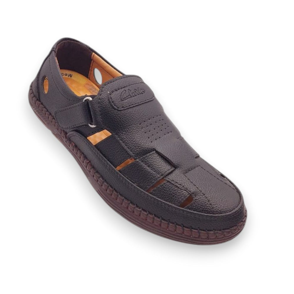 Mova Comfort Fit Rexine Roman RO53-Black