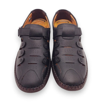Mova Comfort Fit Rexine Roman RO51-Black