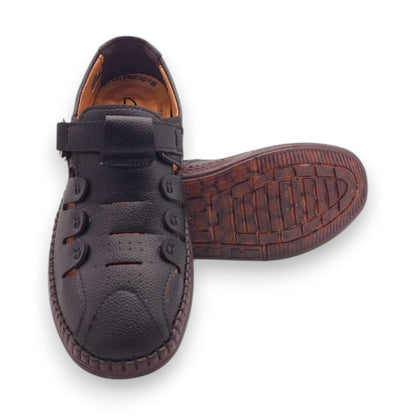 Mova Comfort Fit Rexine Roman RO51-Black