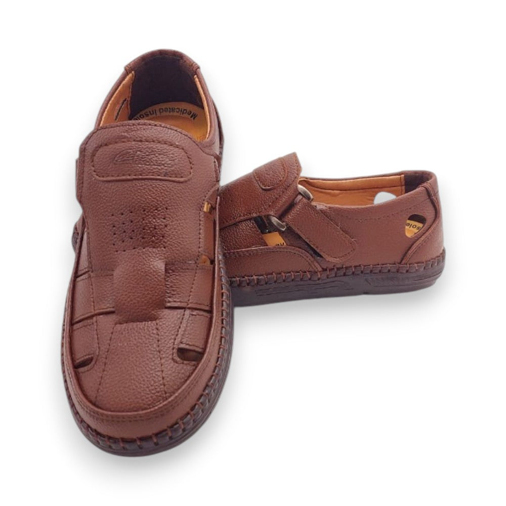 Mova Comfort Fit Rexine Roman RO53-Brown