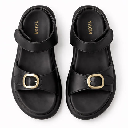 MOVA Comfort Women’s Double Buckle Slides WS01 - Black